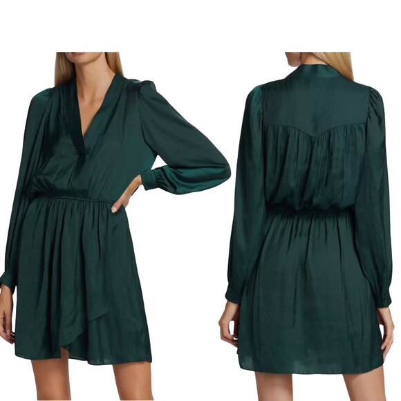 NWT Zadig & Voltaire Peacock Mini Dress, XS $448 Retail - Picture 1 of 7